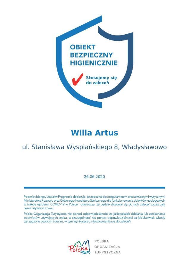 Willa Artus Władysławowo Dış mekan fotoğraf